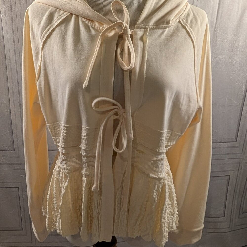 Charming Lace Detail Hoodie